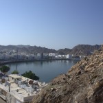 Widok z Fortu na port - Muscat