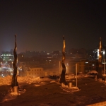 Erywań - kaskady nocą