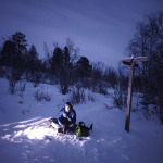 trasa wzdłuż rzeki Abiskojåkka