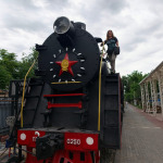 Radziecka lokomotywa w Muzeum Kolei w Taszkencie