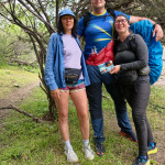 Spotkanie z turystami podczas trekkingu w górach Tien-Szan w Uzbekistanie