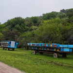 Mobilna pasieka w górskiej dolinie w Uzbekistanie