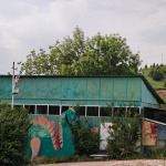 Opuszczone zabudowania Pionier Camp Komarova w Uzbekistanie