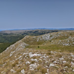 Trochę jak bieszczadzkie połoniny Panorama pasma Galičica w Macedonii Północnej
